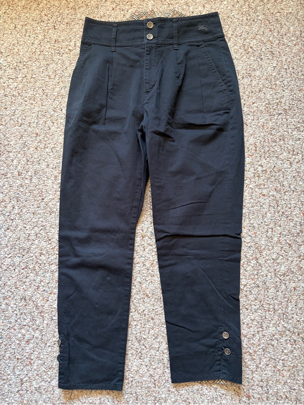 Navy Burberry London blue label pants women’s size 36/US 2 capri ankle length